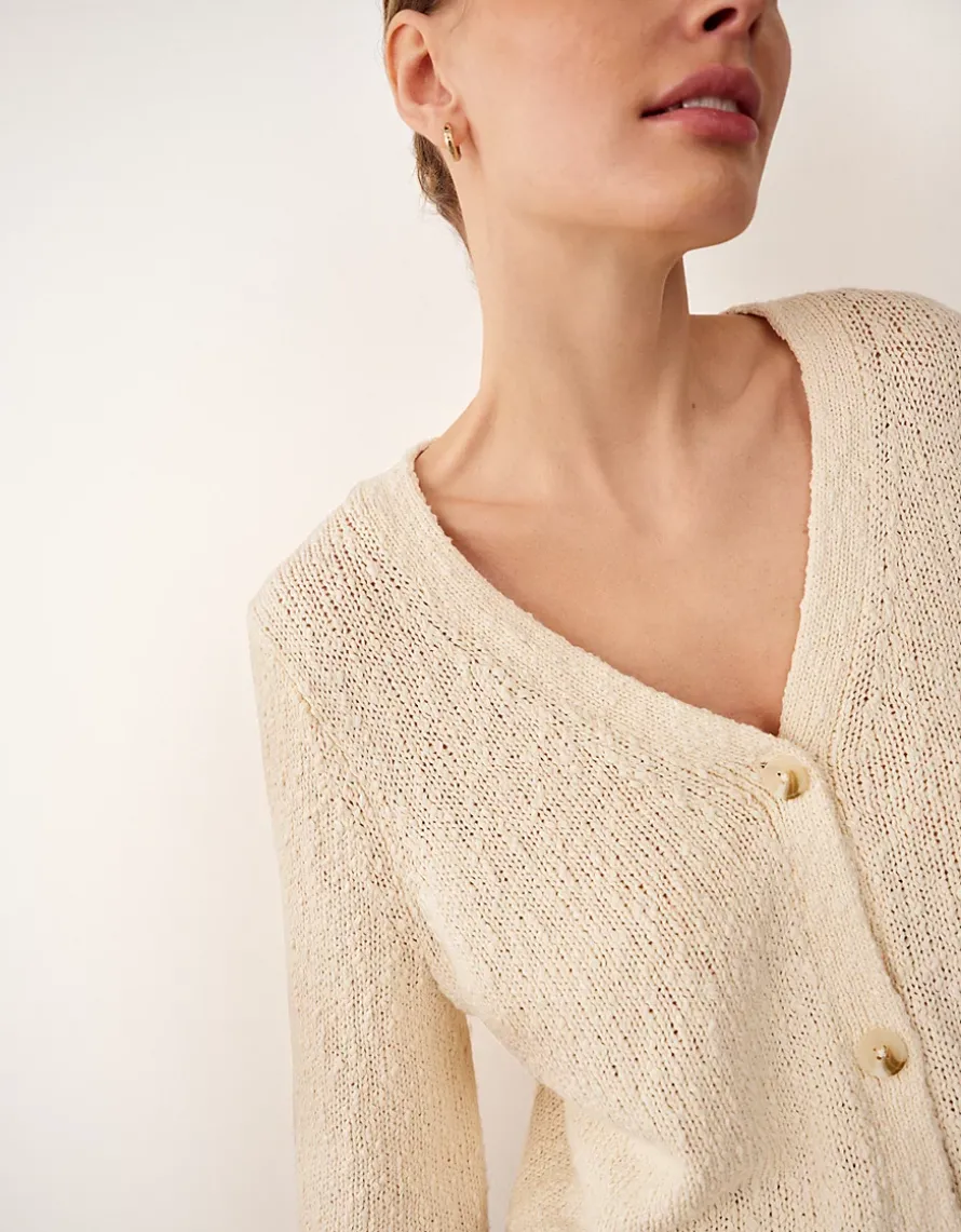 Cotton Rich Slub Cardigan