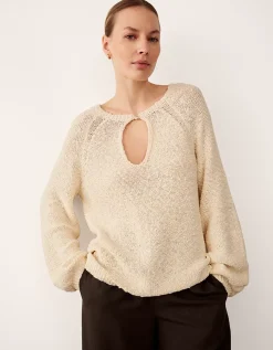 Cotton Rich Slub Keyhole Detail Jumper