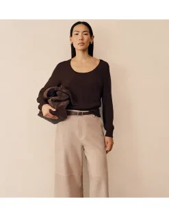Cotton Scoop Neck Jumper