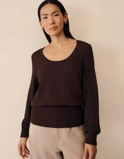Cotton Scoop Neck Jumper