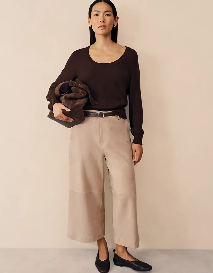 Cotton Scoop Neck Jumper