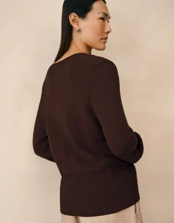 Cotton Scoop Neck Jumper