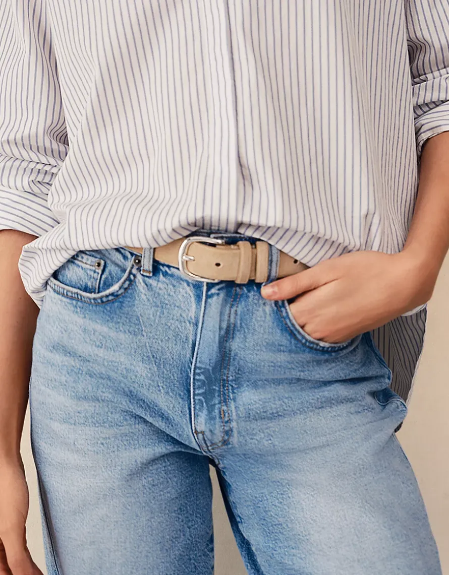 Cotton Stripe Boyfriend Shirt