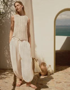 Crinkle Harem Trousers