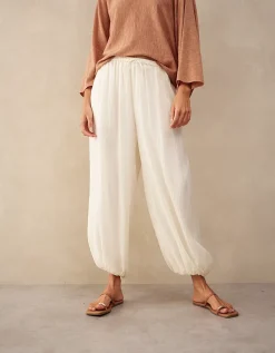 Crinkle Harem Trousers