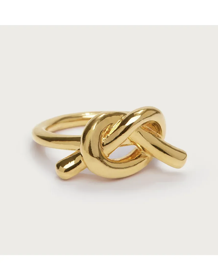 Césart Gold Plated Knot Ring