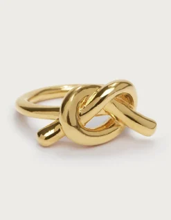 Césart Gold Plated Knot Ring