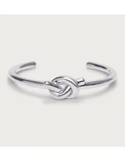 Césart Silver Plated Knot Bracelet