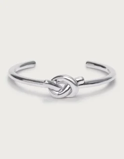Césart Silver Plated Knot Bracelet