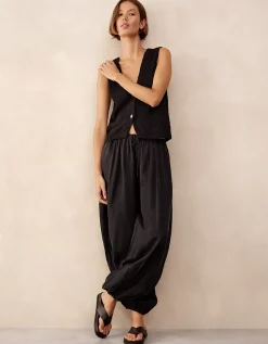 Cupro Harem Trousers
