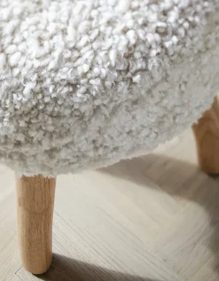 Curly Sheepskin Stool