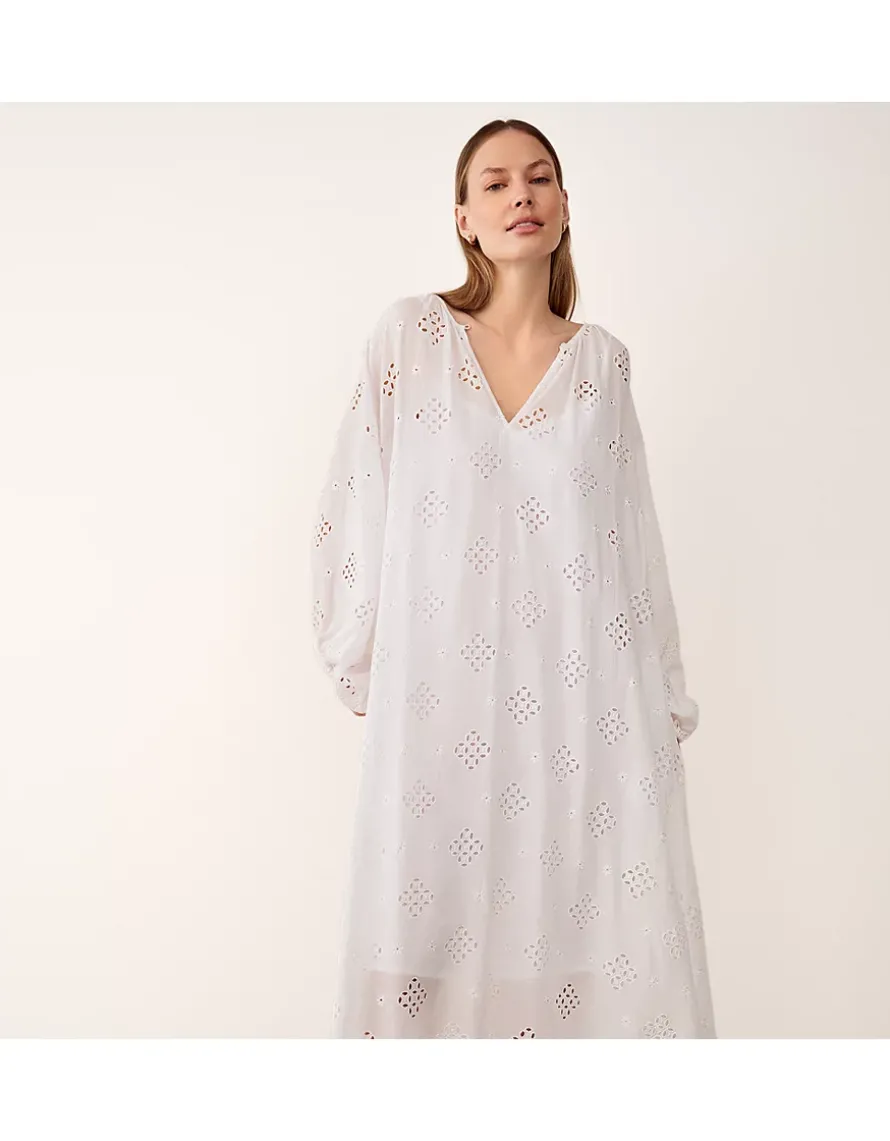 Cutwork Detail Boho Dress