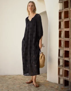Cutwork Detail Boho Dress