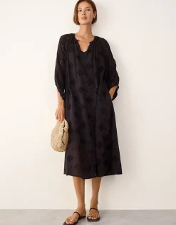 Cutwork Detail Boho Dress