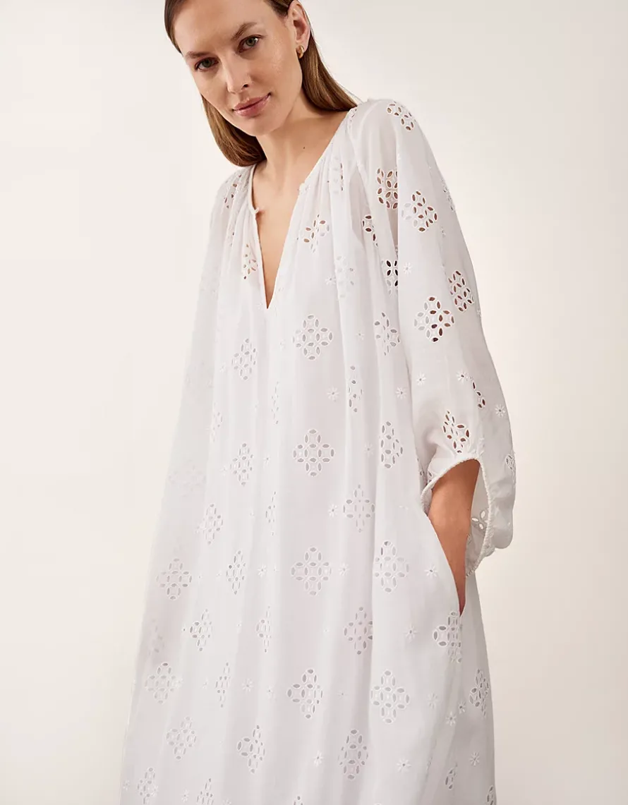 Cutwork Detail Boho Dress
