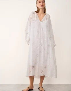 Cutwork Detail Boho Dress