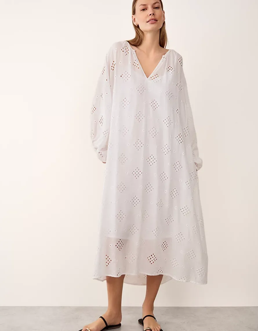 Cutwork Detail Boho Dress