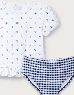 Daisy Rash Guard & Bottoms Set (0–4yrs)