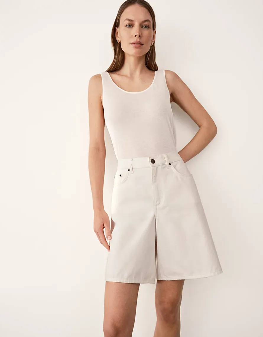 Denim Bermuda Shorts