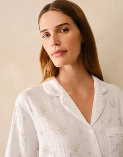 Double Cotton Classic Faded Floral Pyjama Set