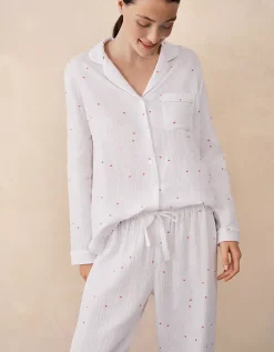 Double Cotton Heart Classic Pyjama Set