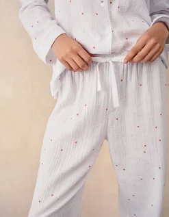 Double Cotton Heart Classic Pyjama Set