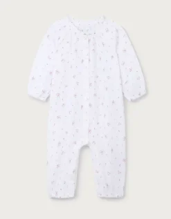 Double Cotton Minnie Floral Print Romper (0–24mths)