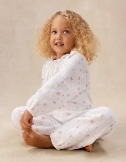 Double Cotton Relaxed Fit Boho Minnie Floral Pyjamas (2–12yrs)