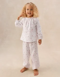 Double Cotton Relaxed Fit Boho Minnie Floral Pyjamas (2–12yrs)