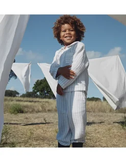 Double Cotton Relaxed Traditional Fit Stripe Pyjamas (2–12yrs)