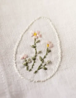 Easter Egg Embroidered Napkins