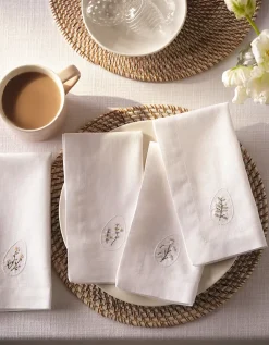 Easter Egg Embroidered Napkins