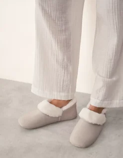 Faux Suede Cosy Boot Slippers
