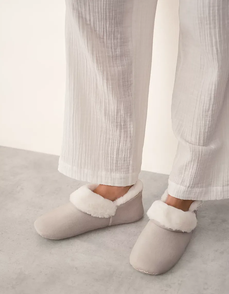 Faux Suede Cosy Boot Slippers