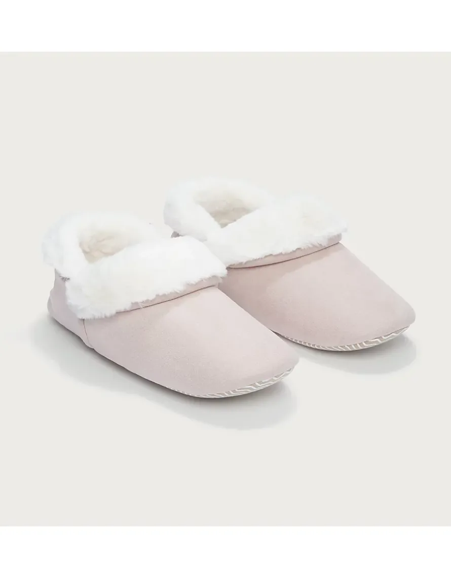 Faux Suede Cosy Boot Slippers