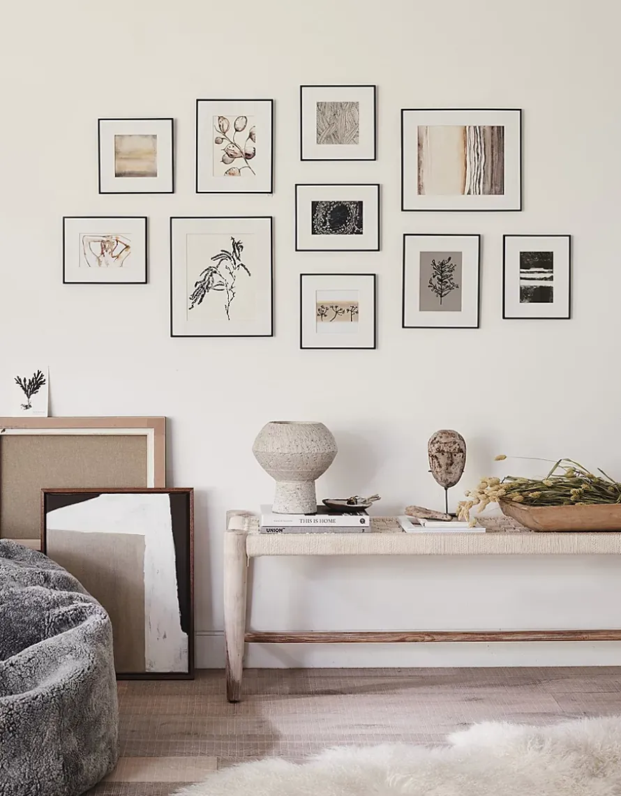 Fine Black Large Picture Gallery Wall – 10 Frames
