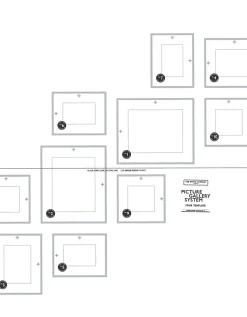 Fine Black Large Picture Gallery Wall – 10 Frames