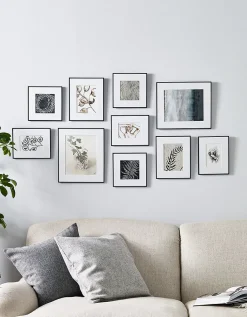 Fine Black Large Picture Gallery Wall – 10 Frames