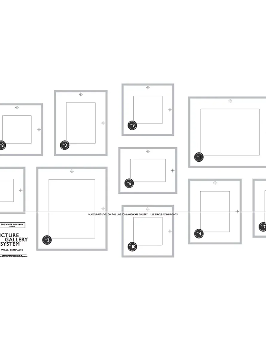 Fine Black Large Picture Gallery Wall – 10 Frames