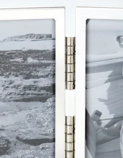 Fine Silver Triple Aperture Hinged Photo Frame – 3x3”