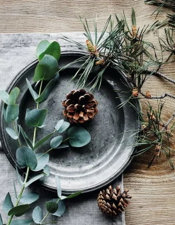 Fir Tree Clear Star Bauble Candle