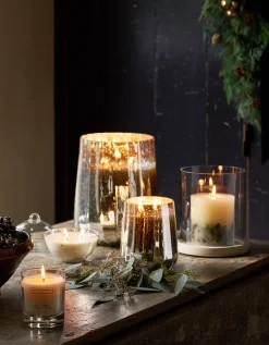 Fir Tree Clear Star Bauble Candle