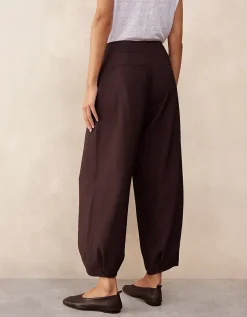 Fluid Trousers with Darted Cuff