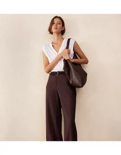 Fluid Trousers with Darted Cuff
