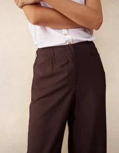 Fluid Trousers with Darted Cuff