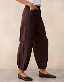 Fluid Trousers with Darted Cuff