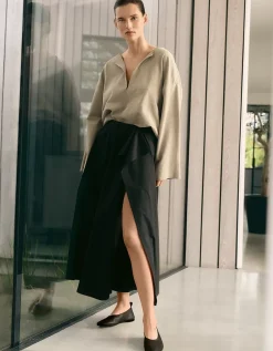 Full Circle Draped Skirt