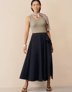 Full Circle Draped Skirt