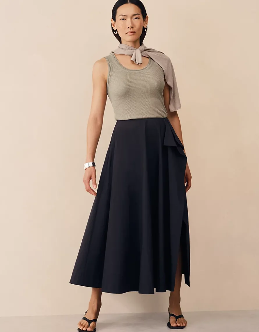 Full Circle Draped Skirt