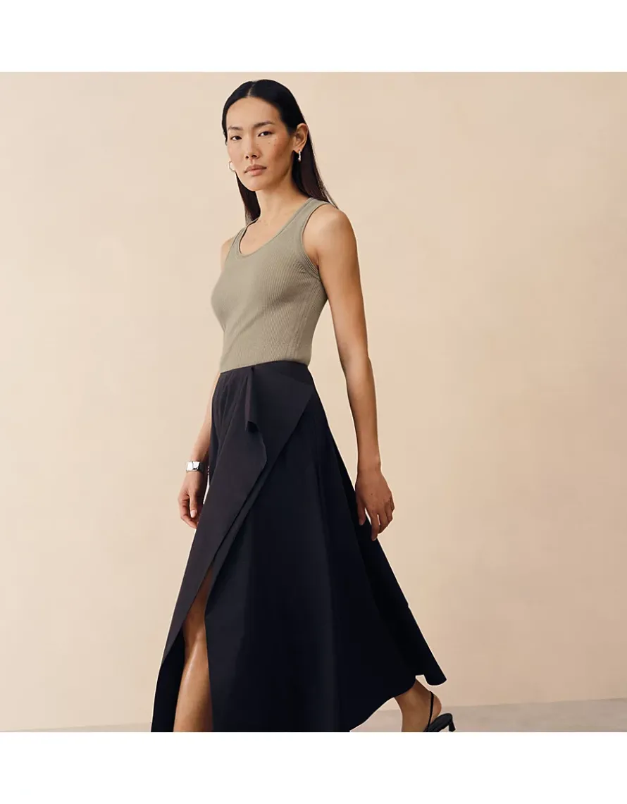 Full Circle Draped Skirt
